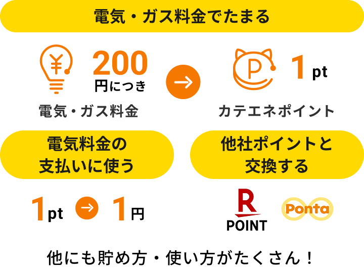 カテエネポイントでおトク