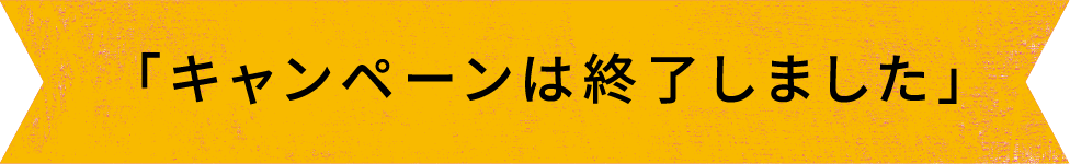 キャンペーンは終了しました