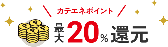 カテエネポイント最大20%還元