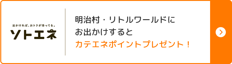 明治村・リトルワールドにお出かけするとカテエネポイントプレゼント！