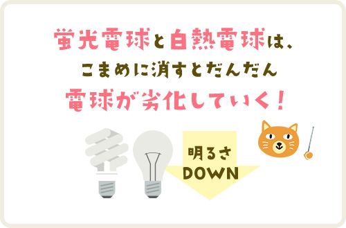 照明は つけっぱなし と こまめに消す どちらがおすすめ カテエネ研究所 コラム カテエネ 照明は つけっぱなし と こまめに消す どちらがおすすめ カテエネ研究所 コラム カテエネ