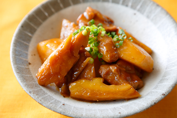 生姜入り鶏もも肉甘辛煮 