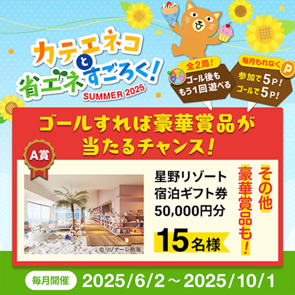 カテエネコと省エネすごろく！ SUMMER 2025