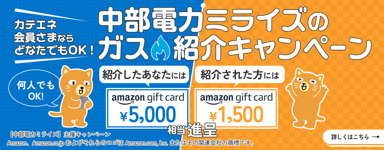 カテエネ | 中部電力ミライズが運営する家庭向けWEB会員サービス