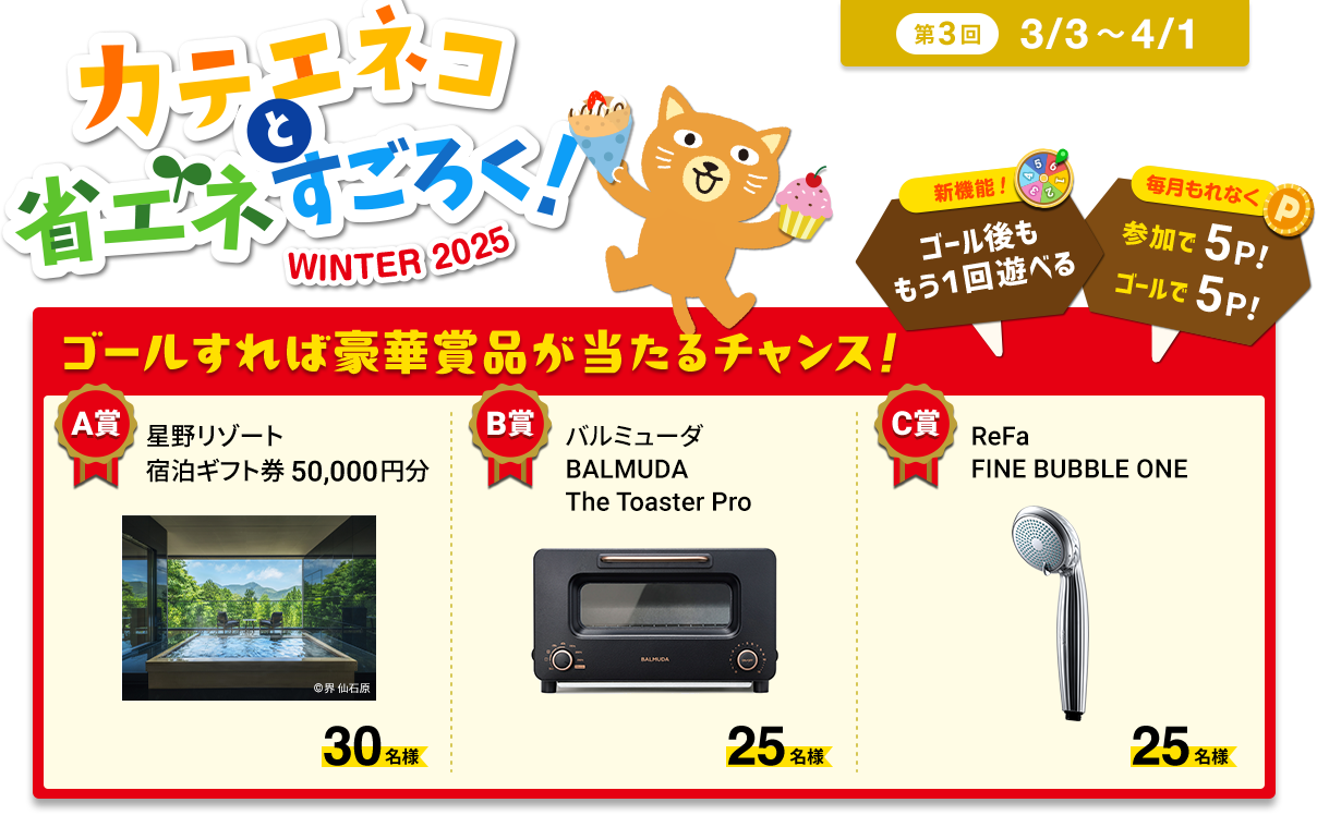 カテエネコと省エネすごろく！