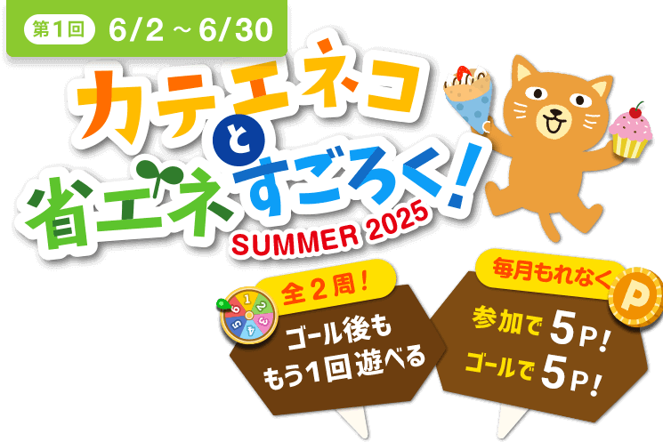 カテエネコと省エネすごろく！