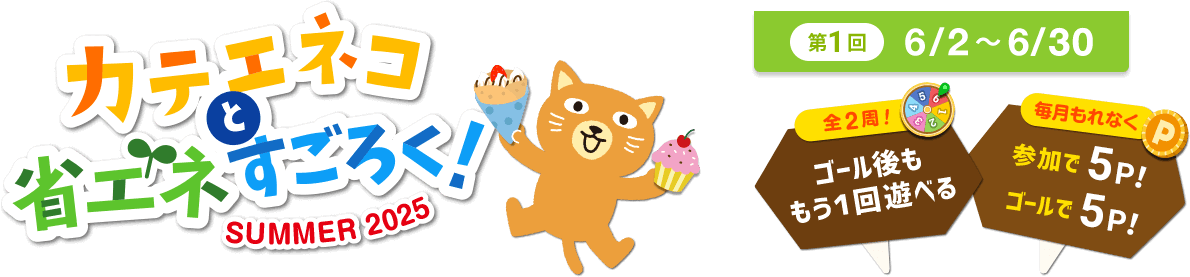 カテエネコと省エネすごろく！