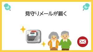 見守りメールが届く