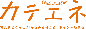 カテエネ でんきとくらしがみるみる分かる、ポイントたまる。