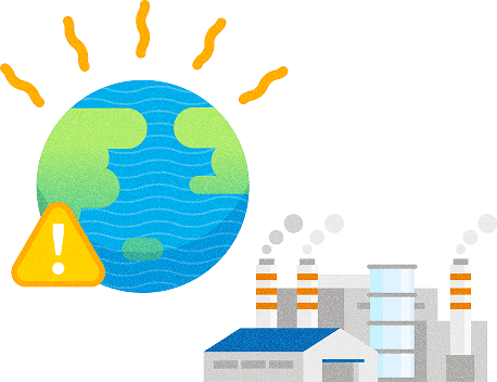 地球温暖化のイラスト