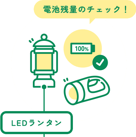 電池残量のチェック！