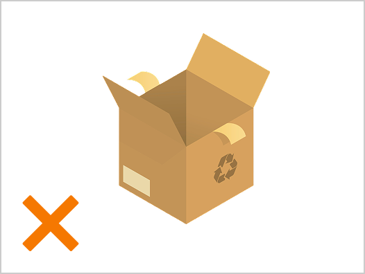 梱包時の注意のイメージ