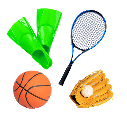 ラケット・グローブ・ボール・フィンなど
