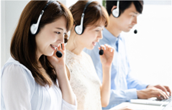 電話と遠隔操作を組み合わせたレクチャーのイメージ