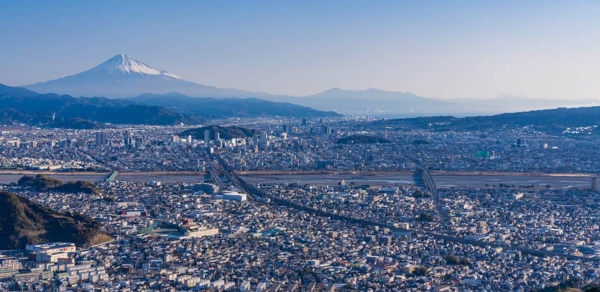 静岡市の街並み